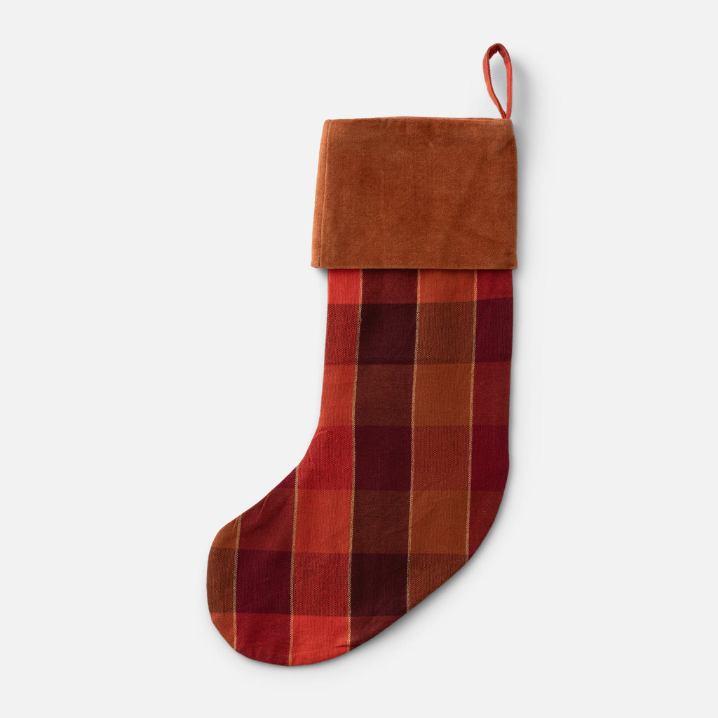 Fireside Plaid Red Stocking