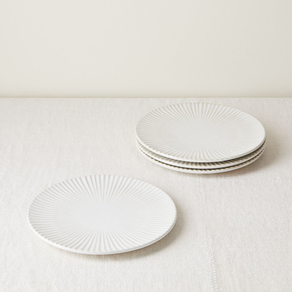 Five Two Stoneware Fluted Dinnerware, Set of 4