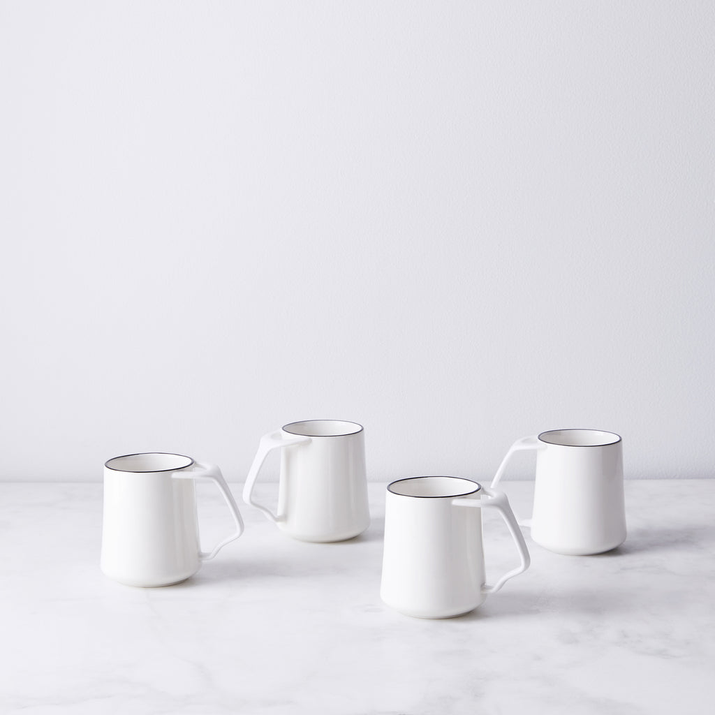 Dansk Kant Porcelain Mugs, Set of 4