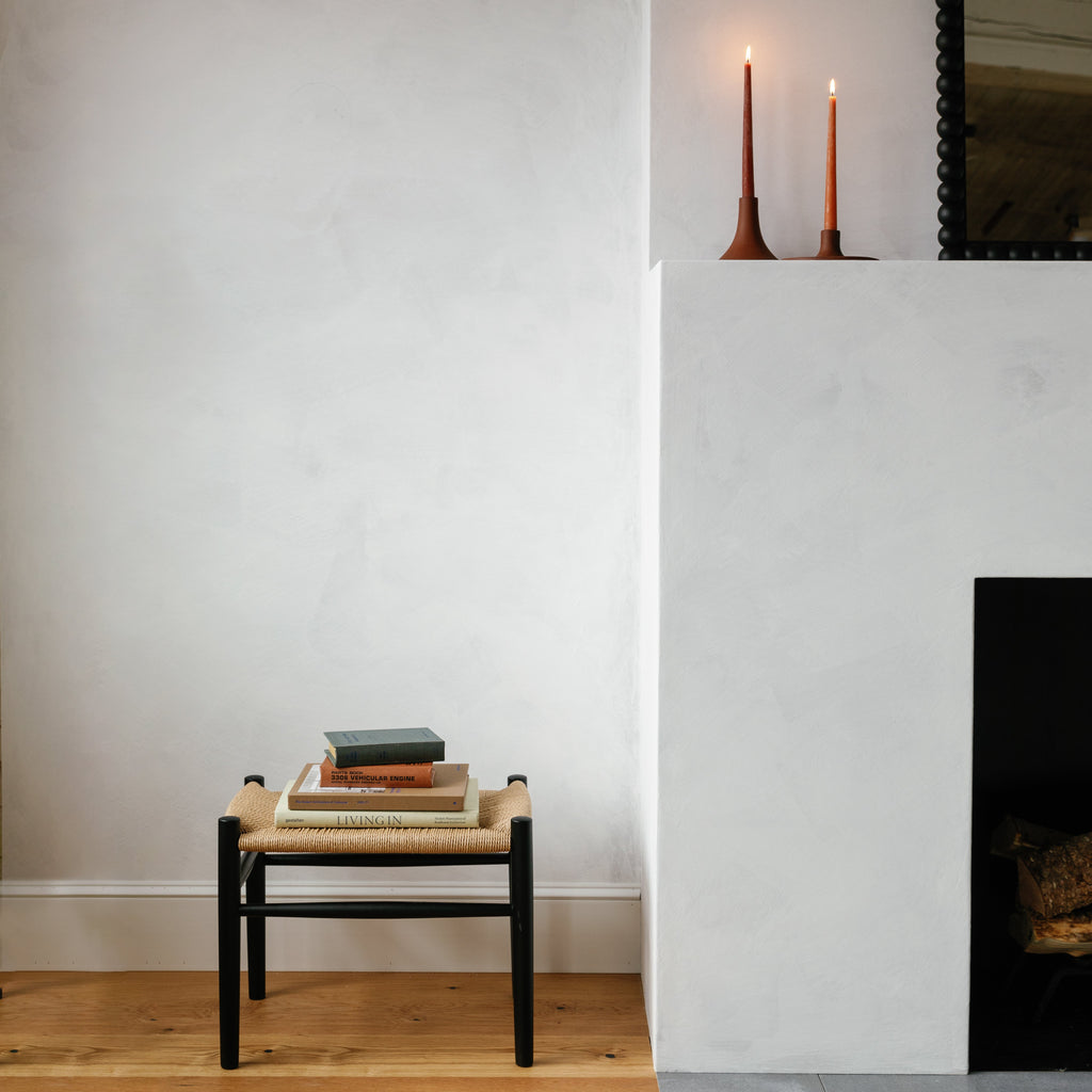 FDB Mobler J83 Bench::Black with Natural Woven Seat::Hover