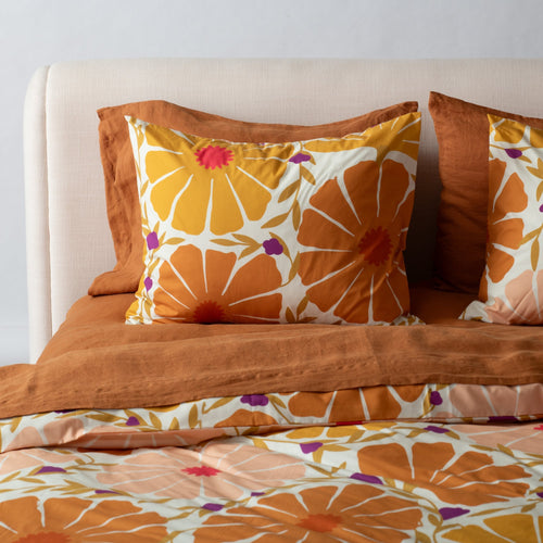 Sunburst Floral Pillow Sham