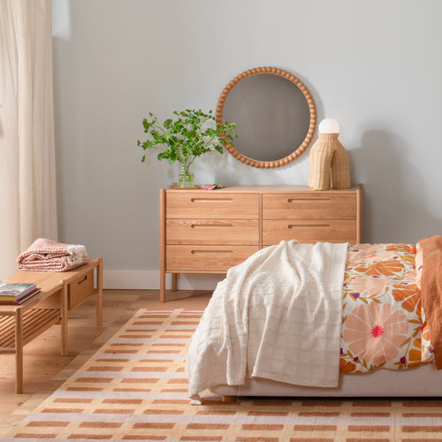 Nora Oak 6-Drawer Dresser