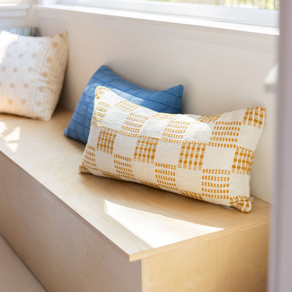 Textured Woven Pillow::Dune::Hover