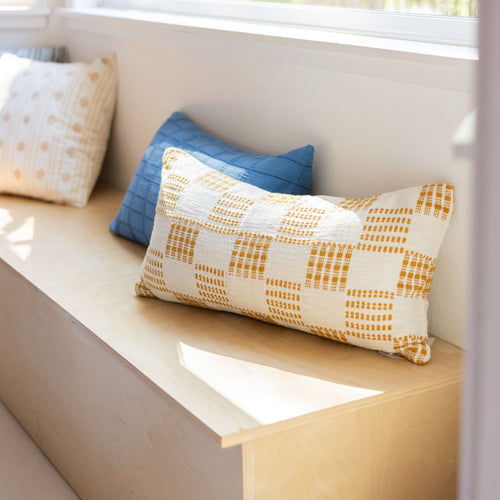 Textured Woven Pillow::Dune::Hover