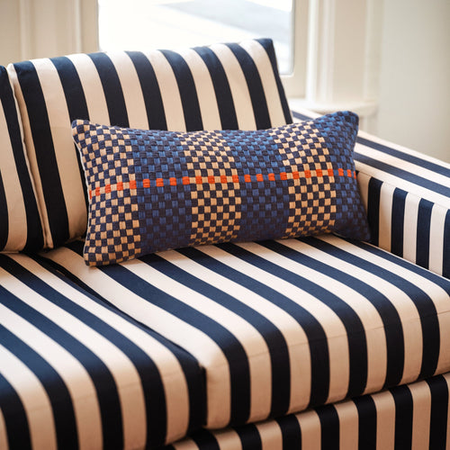 Schoolhouse x Clare V.® Andre Lumbar Pillow::andre-cobalt::hover