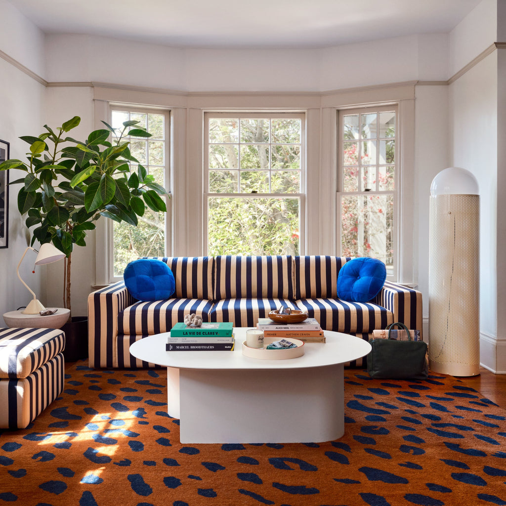 Marc Striped Ottoman::hover