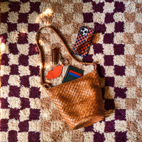 Schoolhouse x Clare V.® Felix Shag Wool Rug::felix-raisin::hover