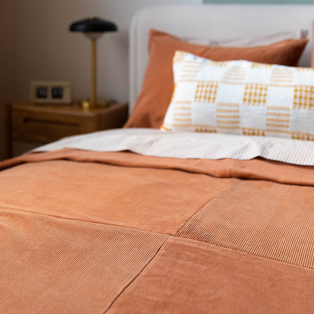 Patchwork Corduroy Duvet Cover