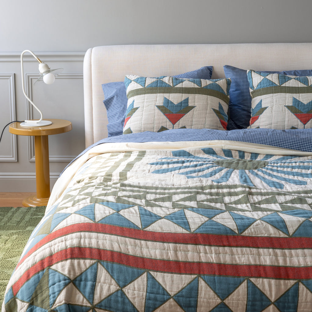 Schoolhouse x Rachel Murray Windmill Cotton Quilt