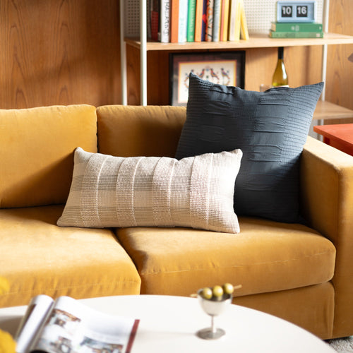 Popcorn Plaid Pillow