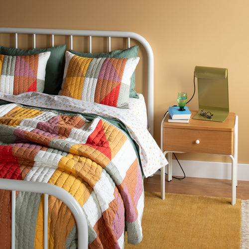 Modern Rooftops Pieced Cotton Sham