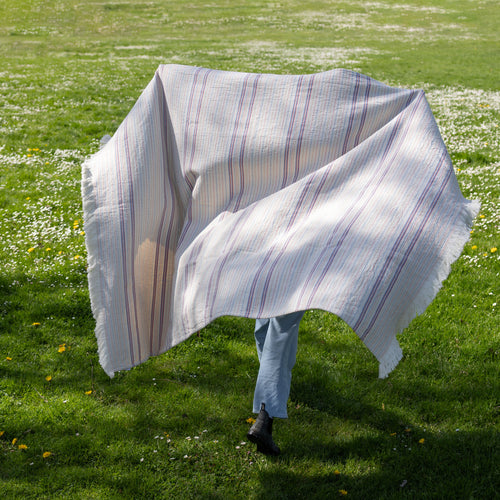 Picnic Stripe Cotton Throw