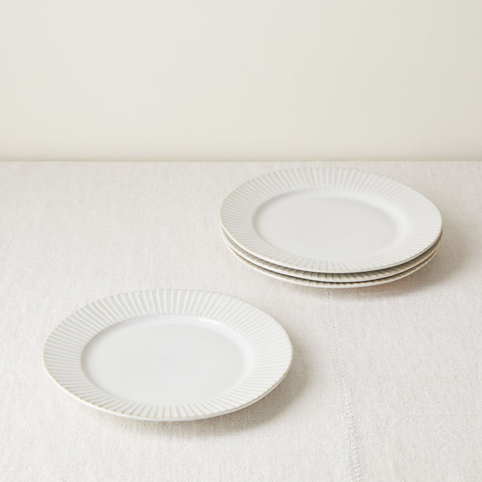 Five Two Stoneware Fluted Dinnerware, Set of 4