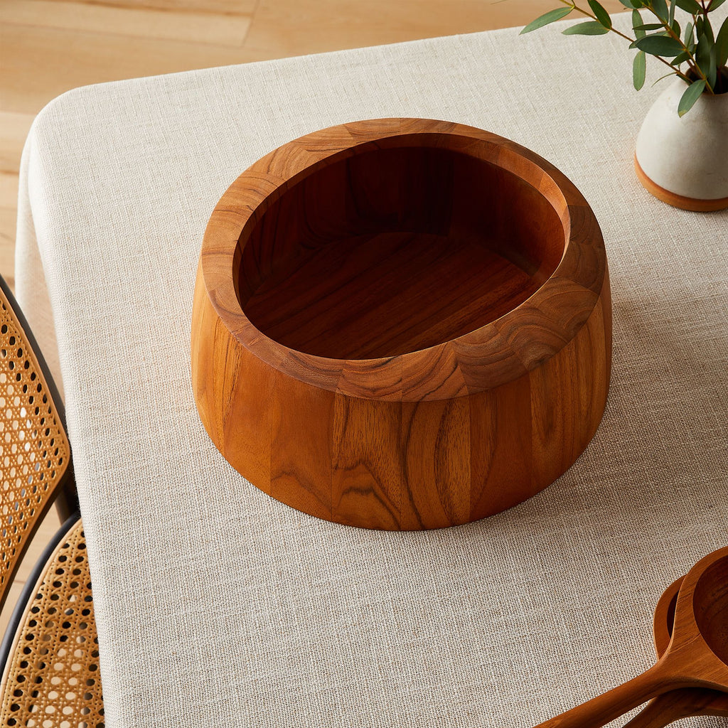 Dansk Teak Ellipse Salad Bowl