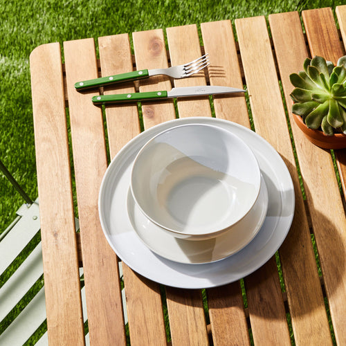 Half & Half Melamine Dinnerware