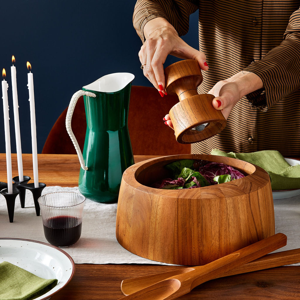 Dansk Teak Ellipse Salad Bowl