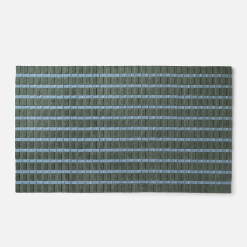 Ashlar Handwoven Wool Rug::fern - ashlar rug::main