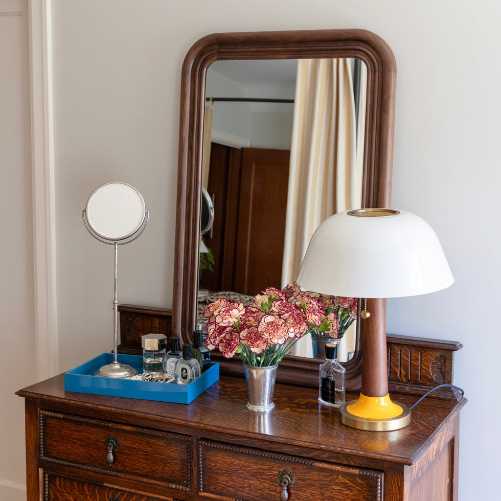 Nathan Walnut Mirror - Rectangle