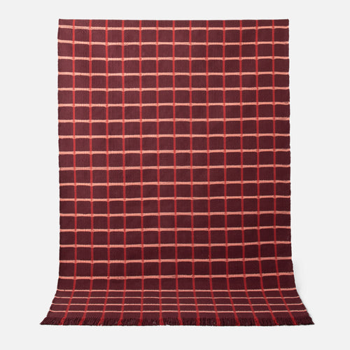 Cotton Grid Flatweave Rug