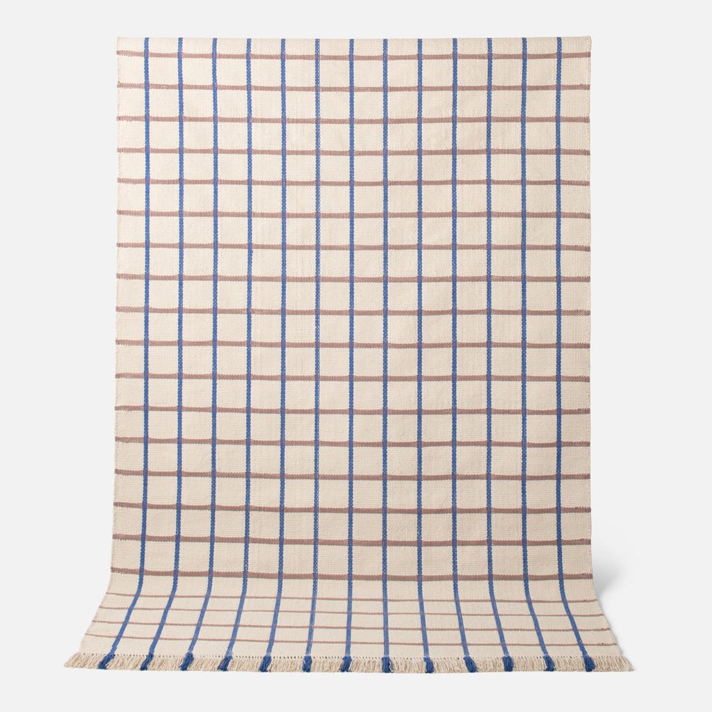 Cotton Grid Flatweave Rug