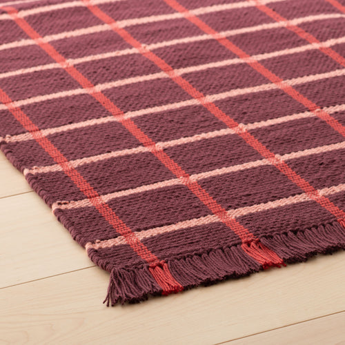Cotton Grid Flatweave Rug