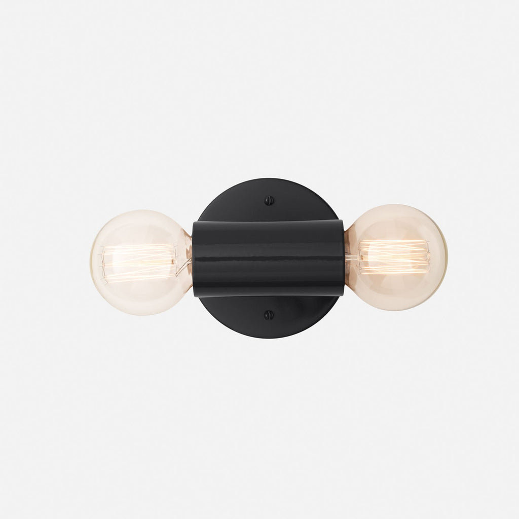 Cylinder Double Sconce