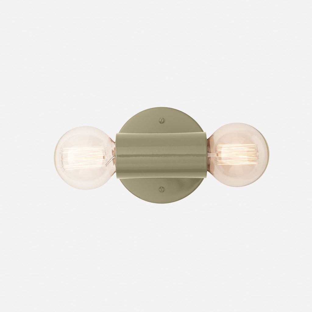 Cylinder Double Sconce