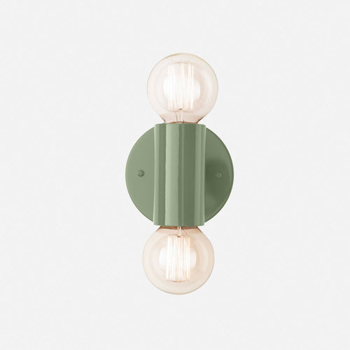 Cylinder Double Sconce