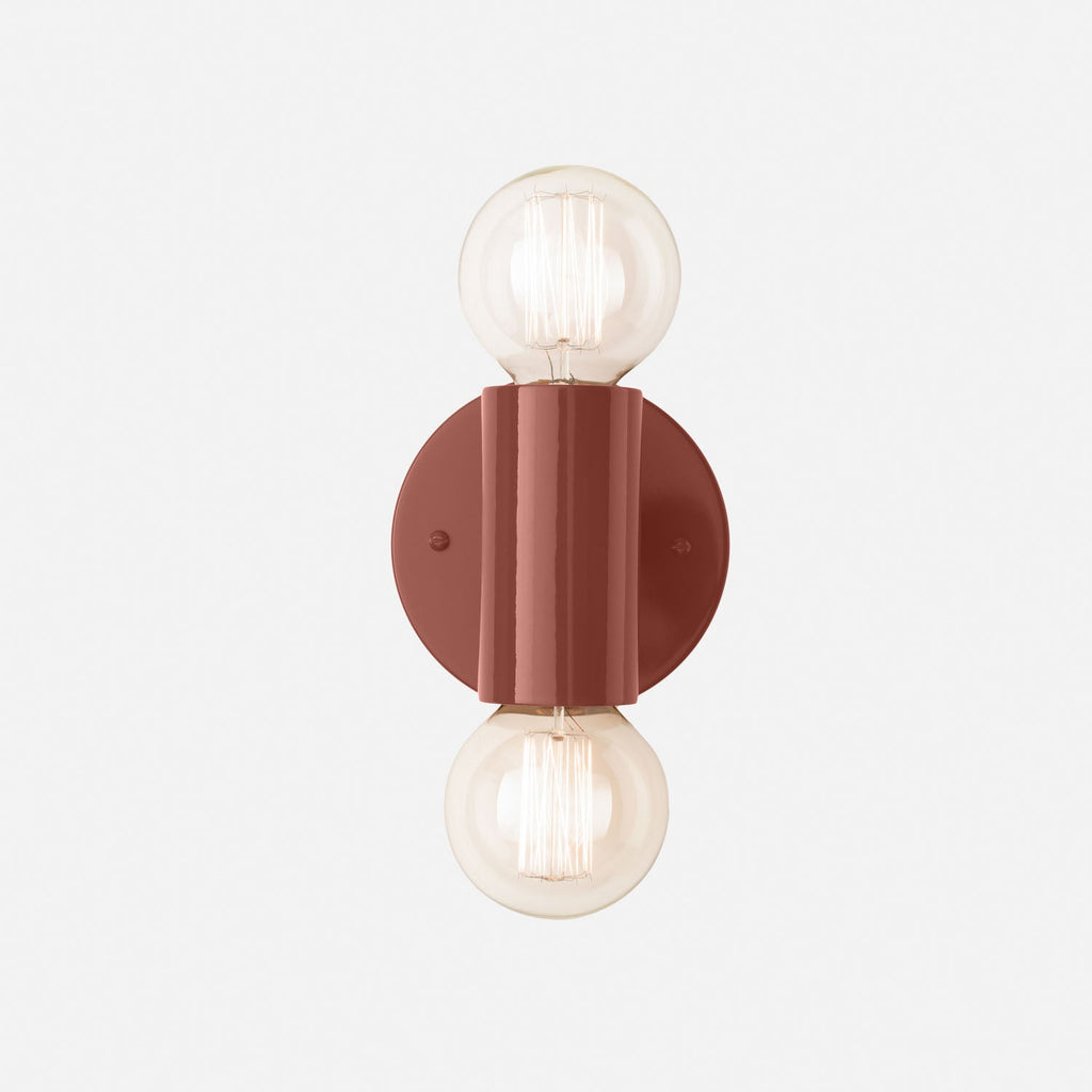 Cylinder Double Sconce