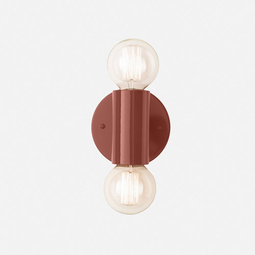 Cylinder Double Sconce