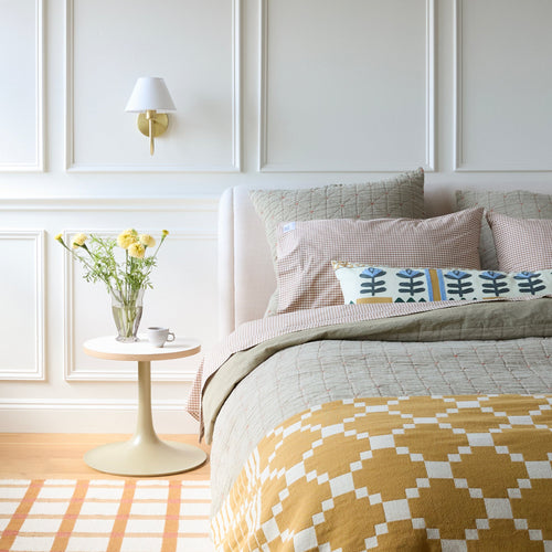 Plaid Wool Reversible Rug