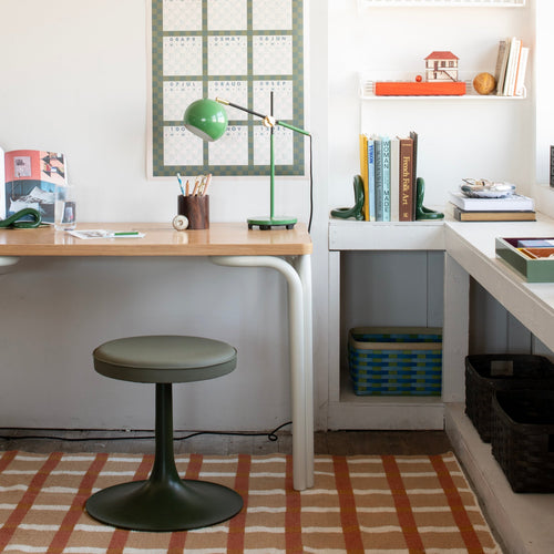 Plaid Wool Reversible Rug