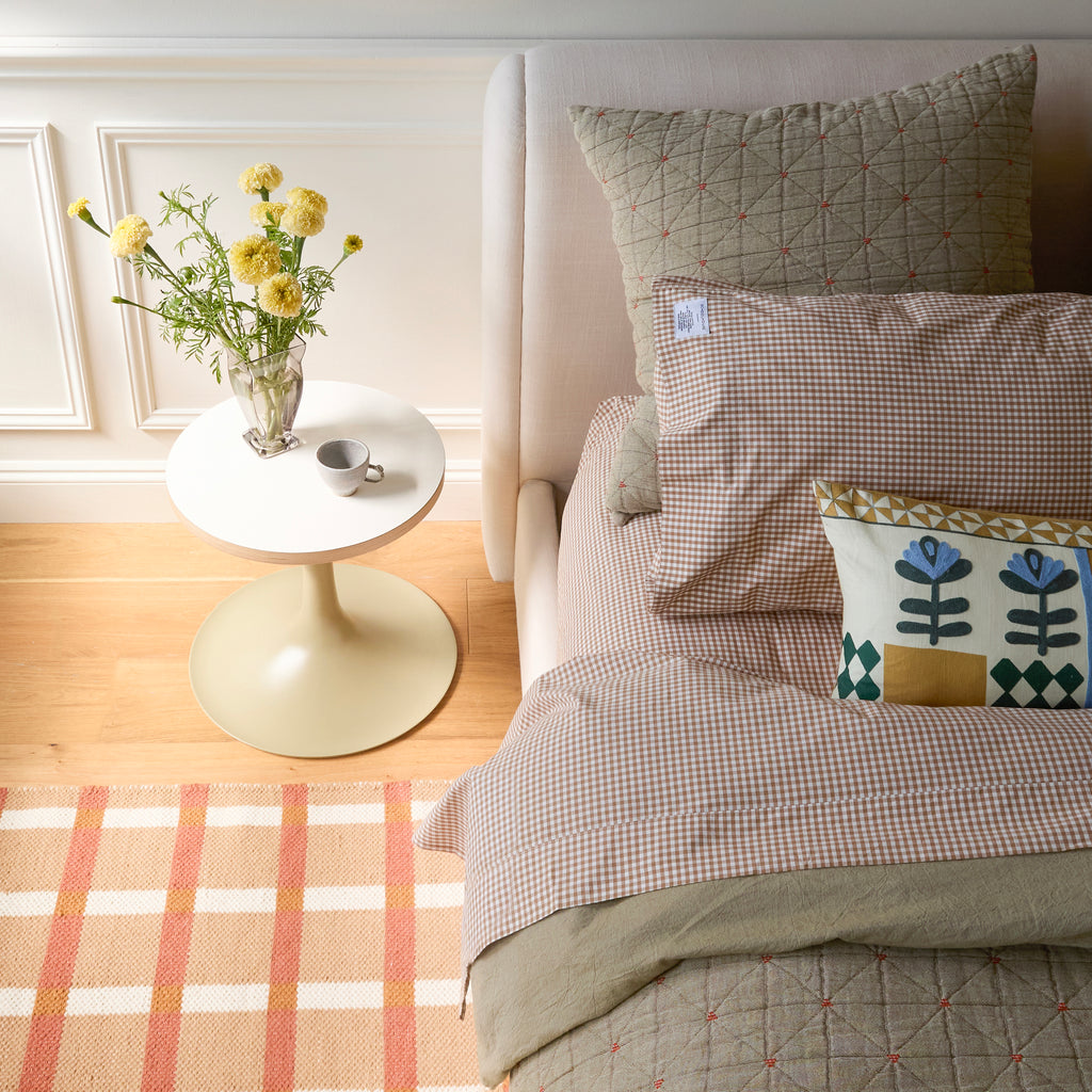 Plaid Wool Reversible Rug