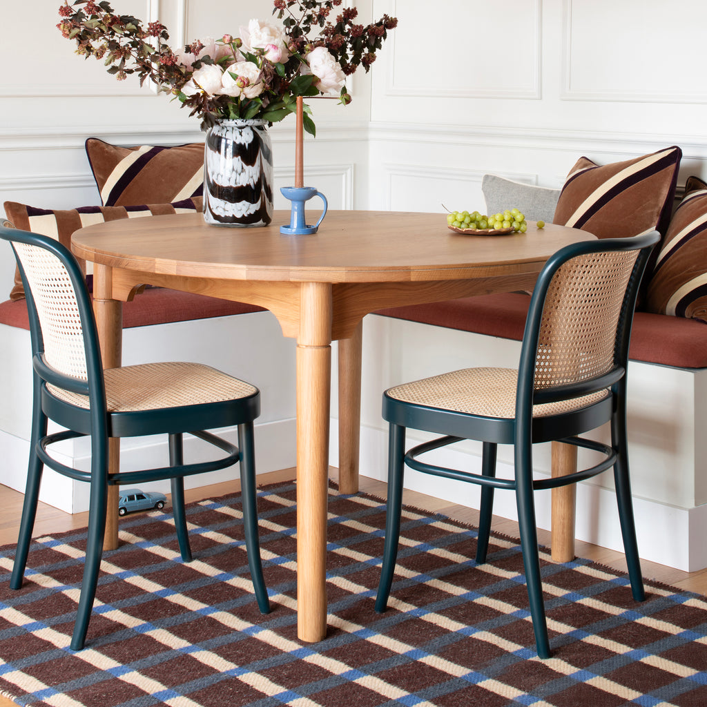 Plaid Wool Reversible Rug