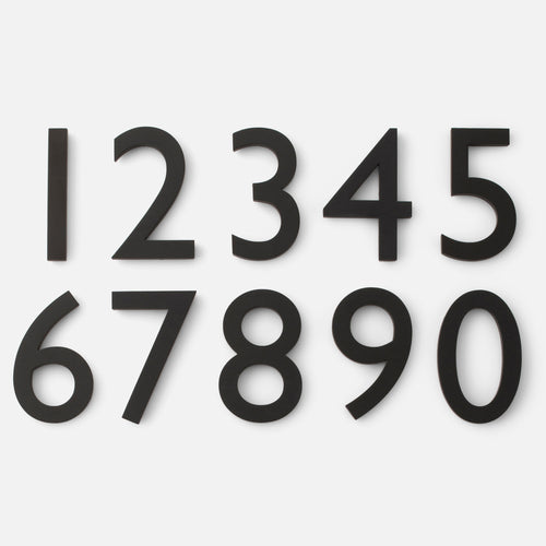 Magnetic House Numbers::Satin Black::Hover