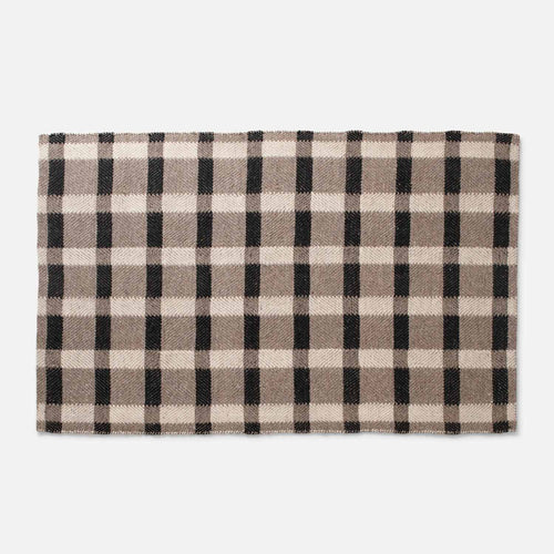 Plaid Wool Non-Slip Rug