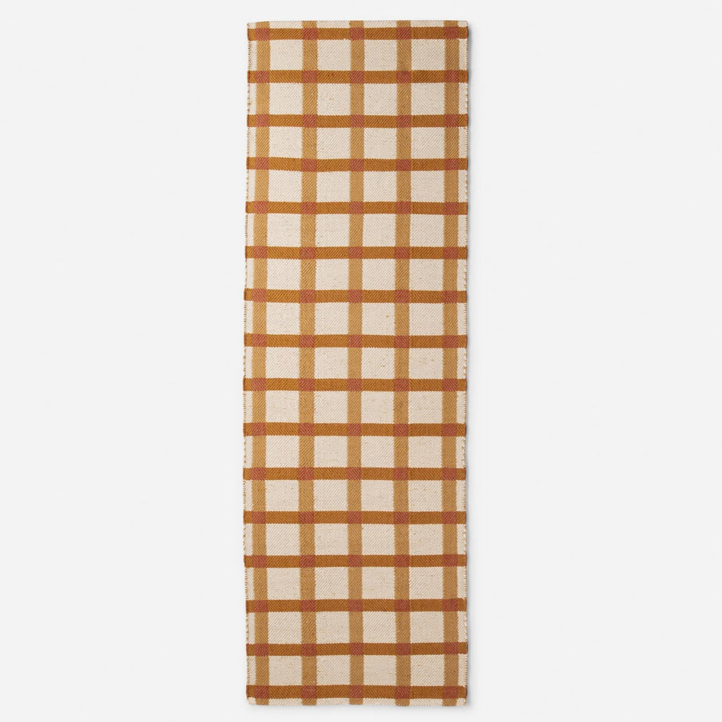 Plaid Wool Non-Slip Rug