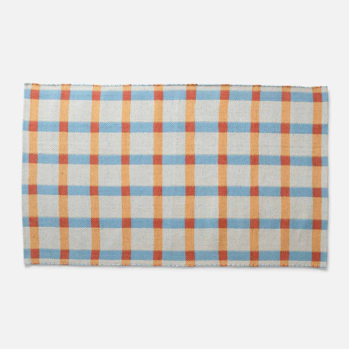 Plaid Wool Non-Slip Rug