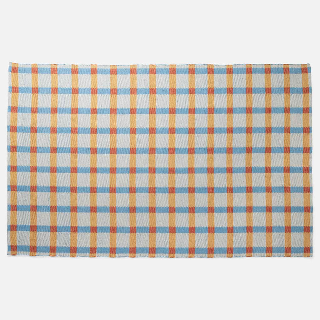 Plaid Wool Non-Slip Rug