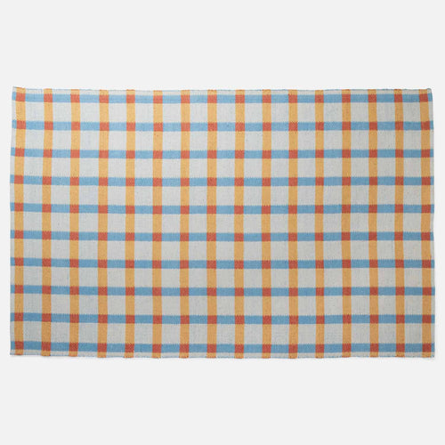 Plaid Wool Non-Slip Rug
