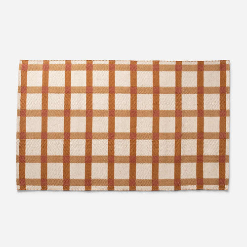 Plaid Wool Non-Slip Rug