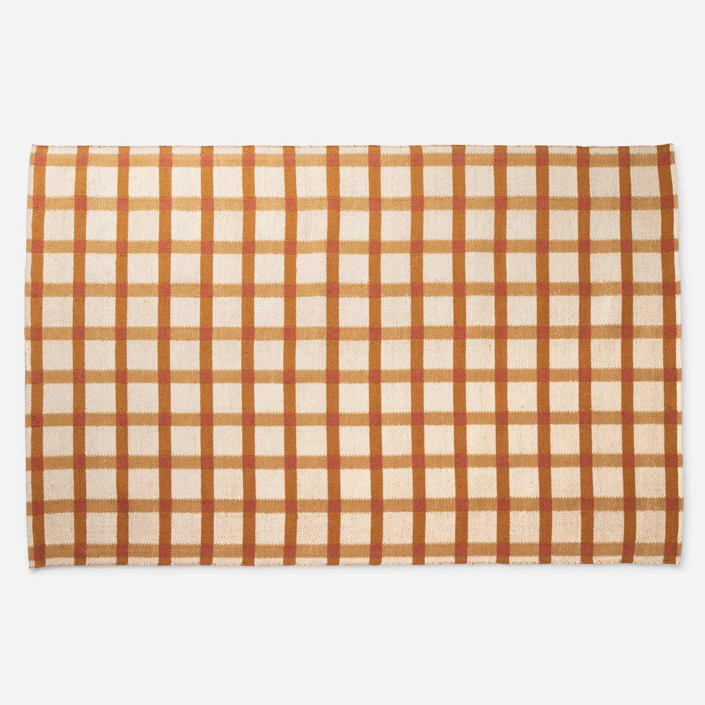 Plaid Wool Non-Slip Rug