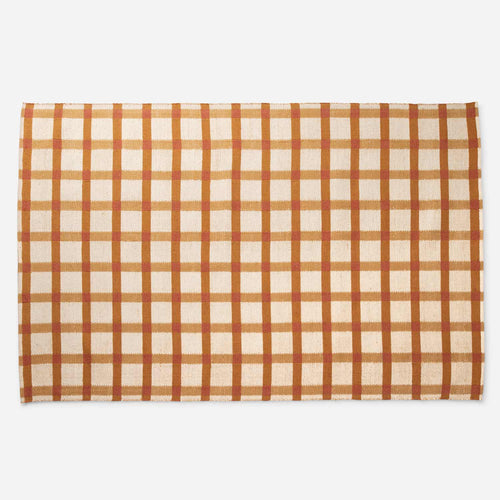 Plaid Wool Non-Slip Rug