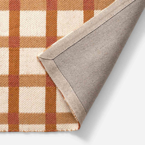 Plaid Wool Non-Slip Rug