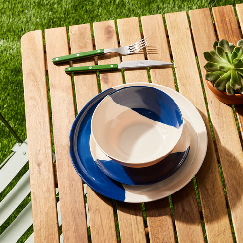 Half & Half Melamine Dinnerware