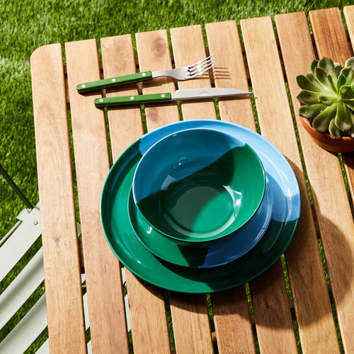 Half & Half Melamine Dinnerware