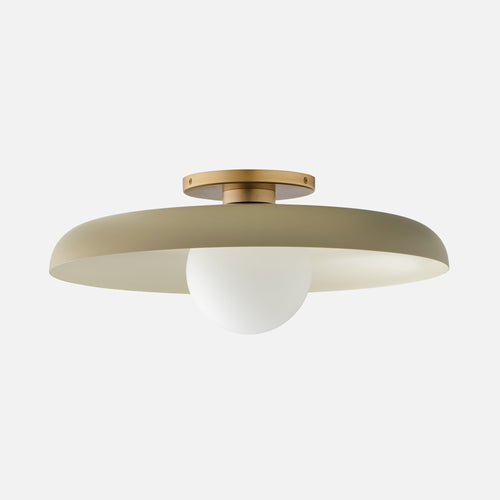 Caldera 15" Flush Mount::lichen-satin::main