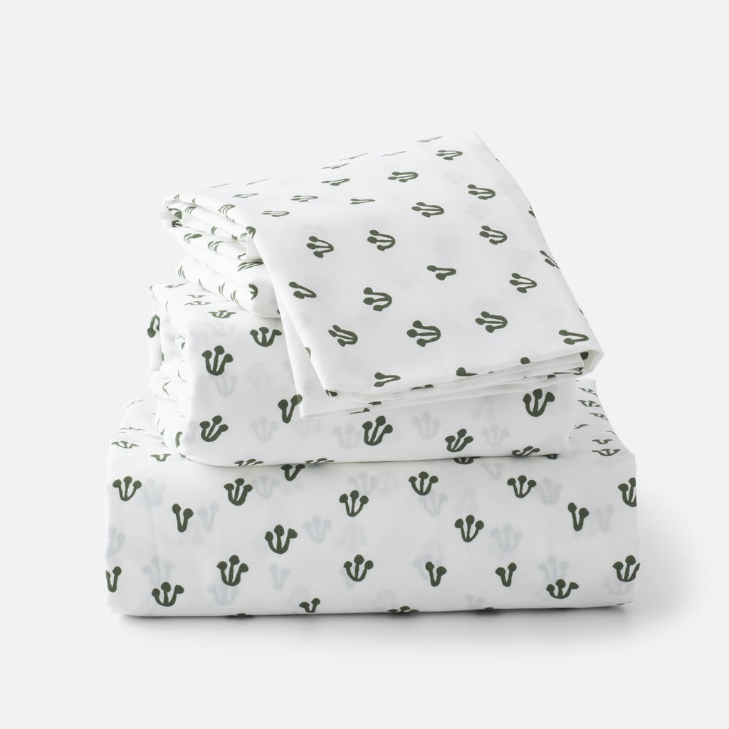Thistle Percale Sheet Set