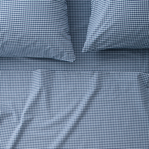 Gingham Sheet Set::navy::main