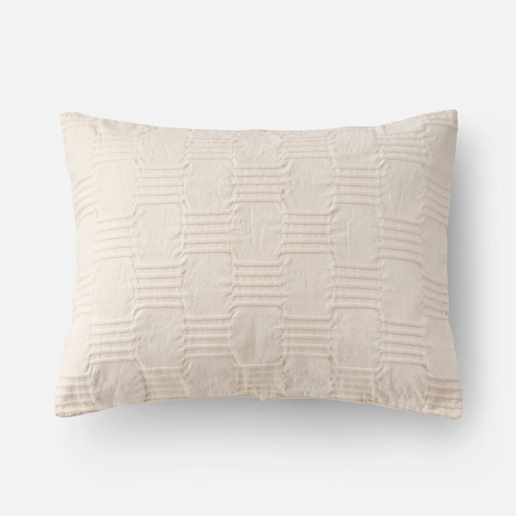 Woven Tally Pillow Sham